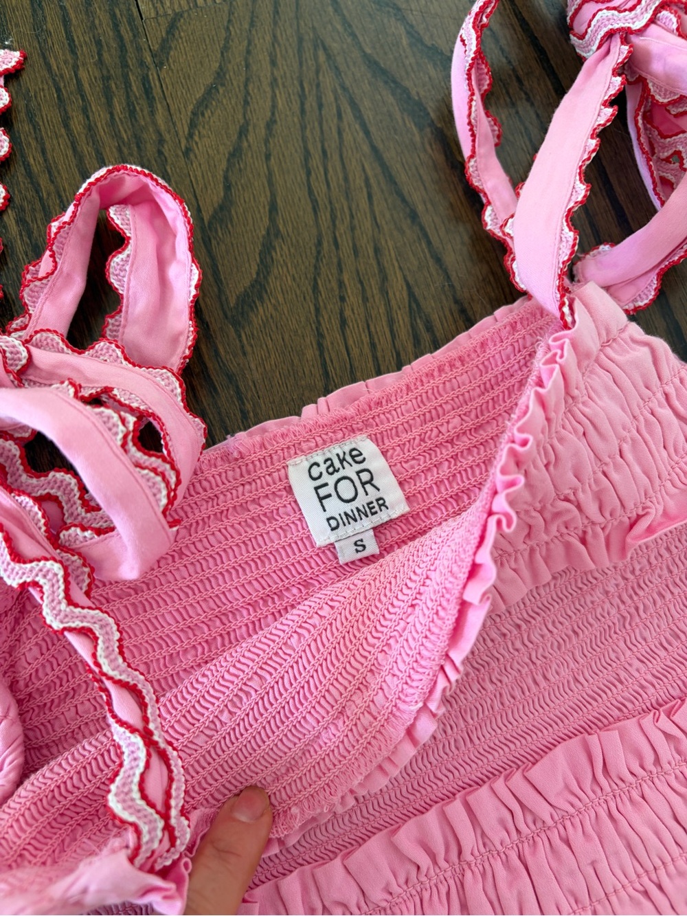 Pink Ruffled Smocked Sundress - Picture 2 of 2